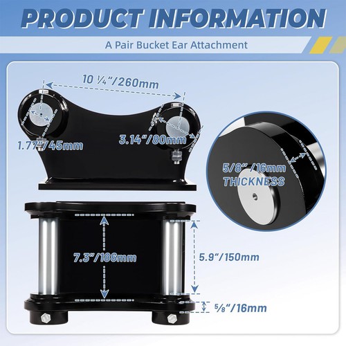 30mm bucket attachment - attachment, ear